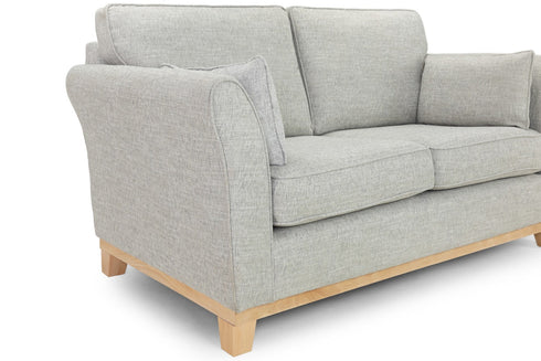 Eliana Sofa Grey 3 Seater Side View